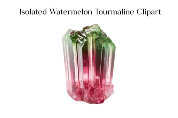 Download Isolated Watermelon Tourmaline Clipart - Premium Resources